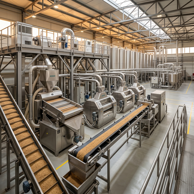 Wheat processing plant